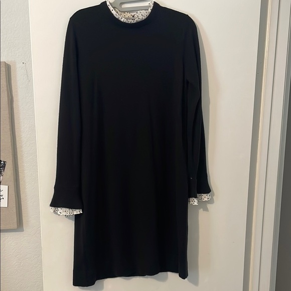 Vince Camuto Black Sheath Dress with Peter Pan Collar - Picture 1 of 12